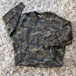 Express One Eleven Camo Sweatshirt